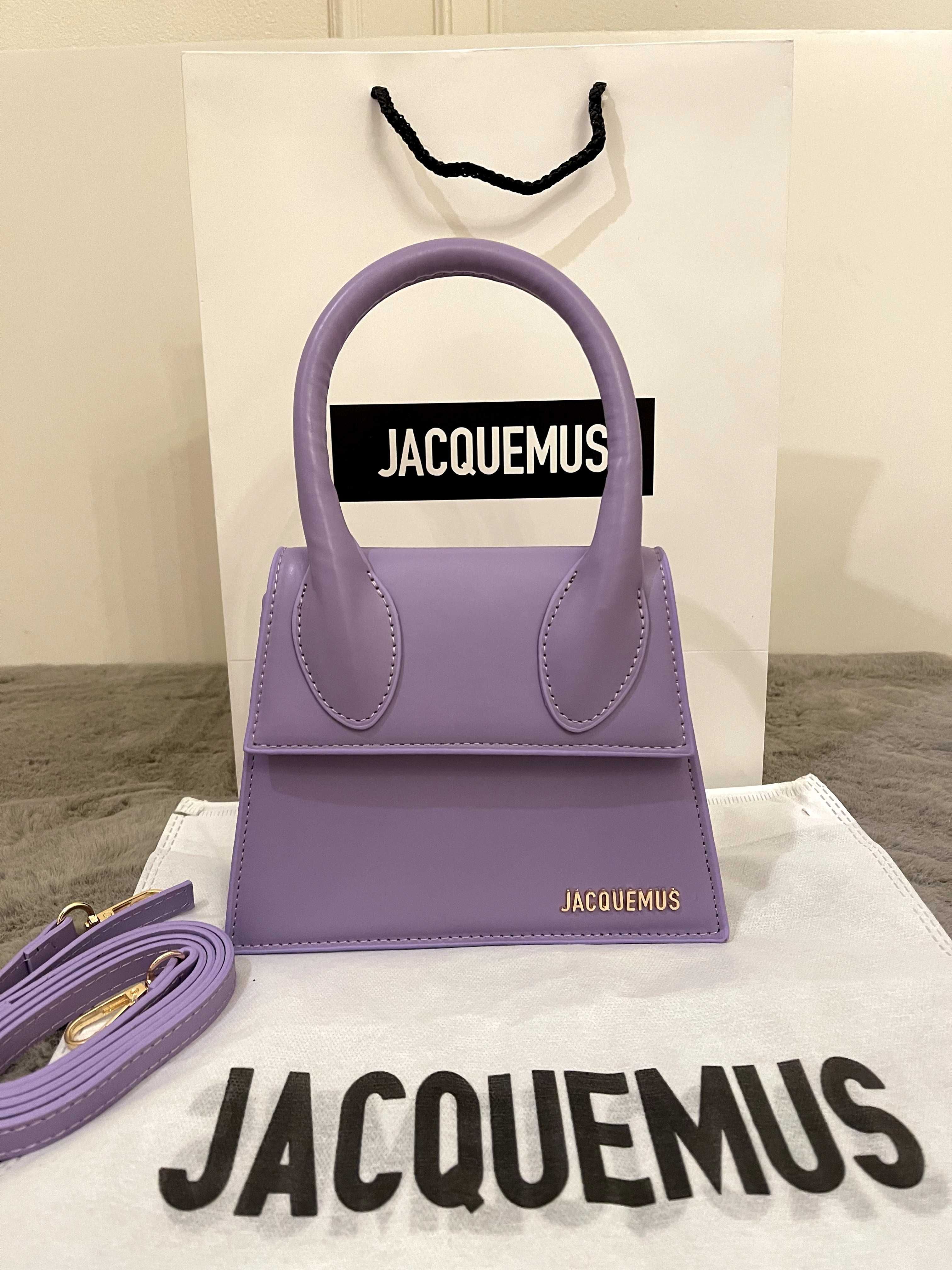 Poșetă/Geantă Jacquemus Le Chiquito Moyen purple 14x18cm