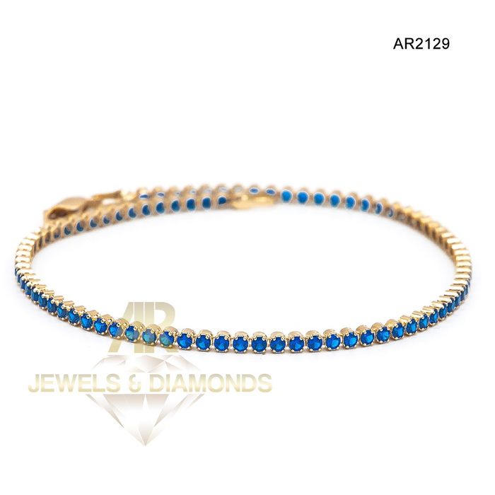 Bratara Tennis Aur 14 K model nou ARJEWELS&DIAMONDS(AR2129)