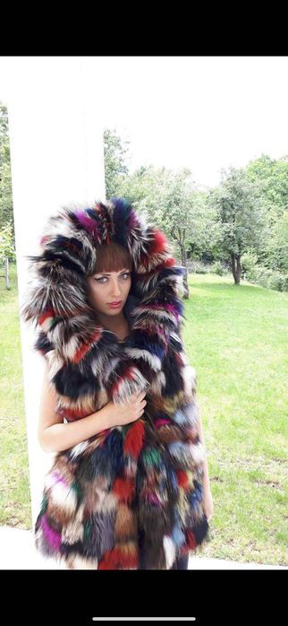 Елек естествен косъм от лисица