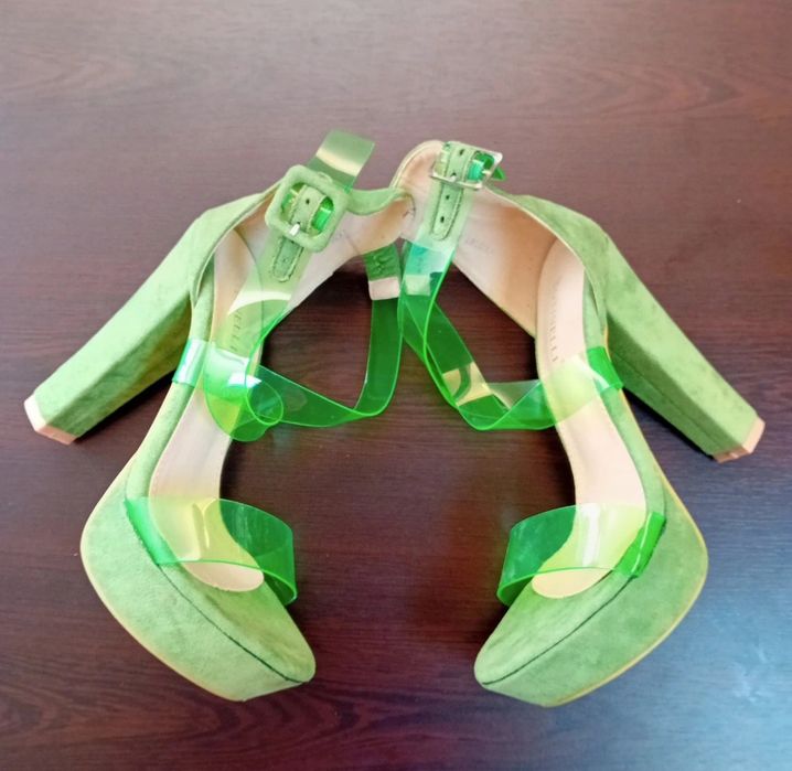 Sandale dama cu platforma și toc gros