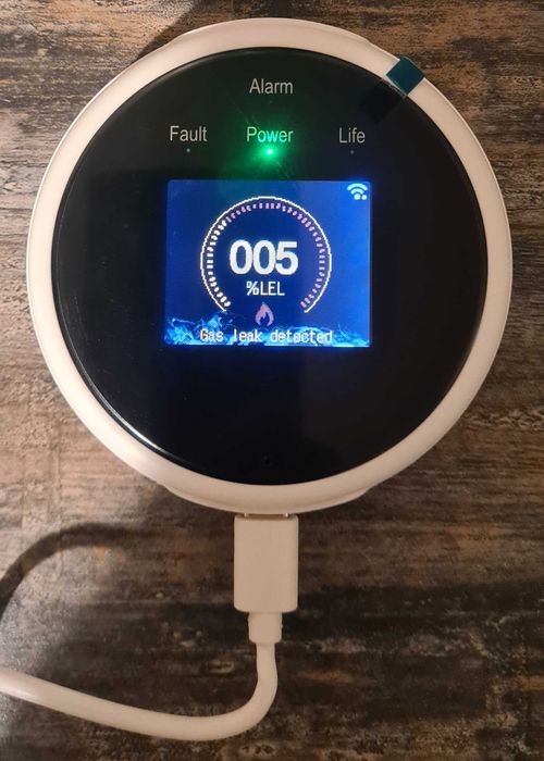 Senzor detector de gaz wireless