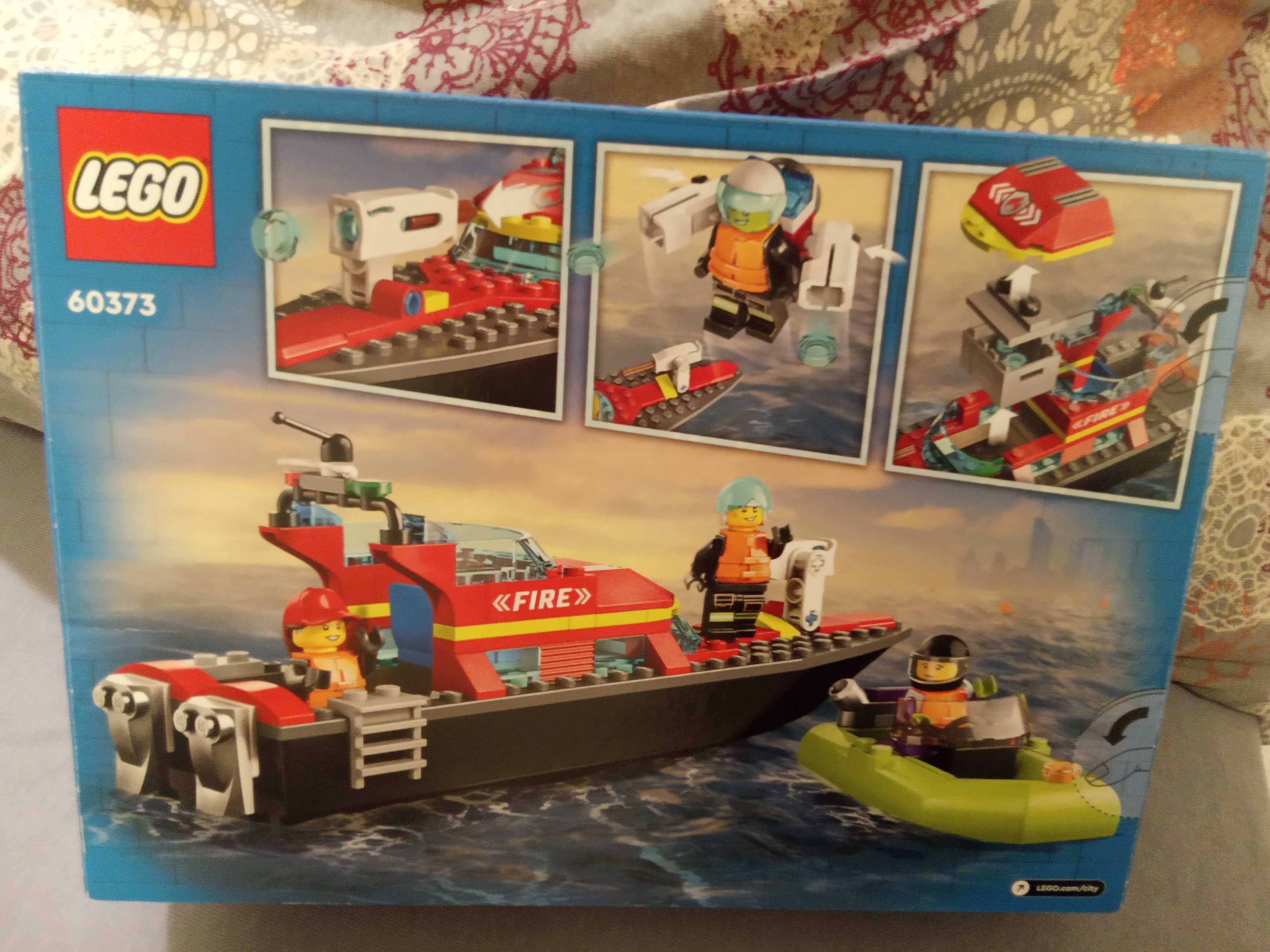 Lego 60373 vas de pompieri cu salupa nou, sigilat
