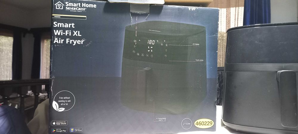 Smart wi-fi XL Air Fryer Silver Crest