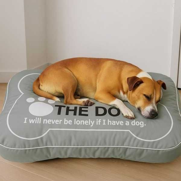 Възглавница за под за домашни любимци Mercado Trade, 100х67х13см., Сив