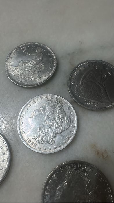 Lot monede 1 dolar american argint