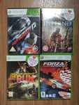 Оригинална конзола Xbox 360 със 4 игри и 2 джойстика + кабели
