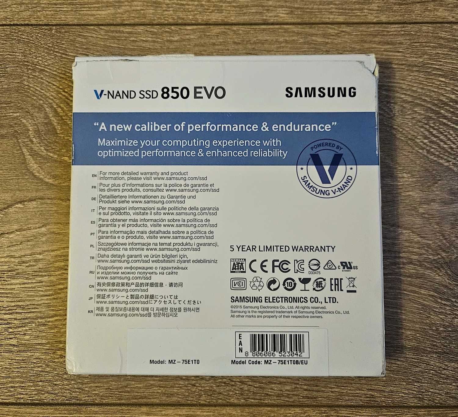 SSD Samsung 850 EVO , 1 TB , SATA III , 2.5" , MZ-75E1T0 , BOX