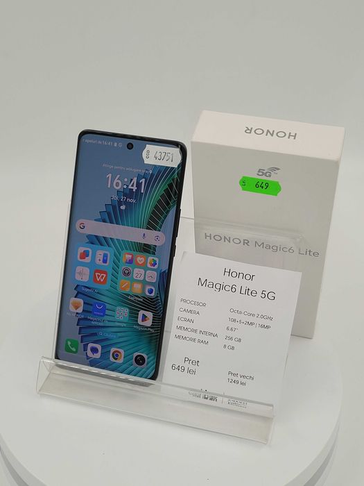 Garantie 24 luni Honor Magic 6 Lite 256GB CashBox