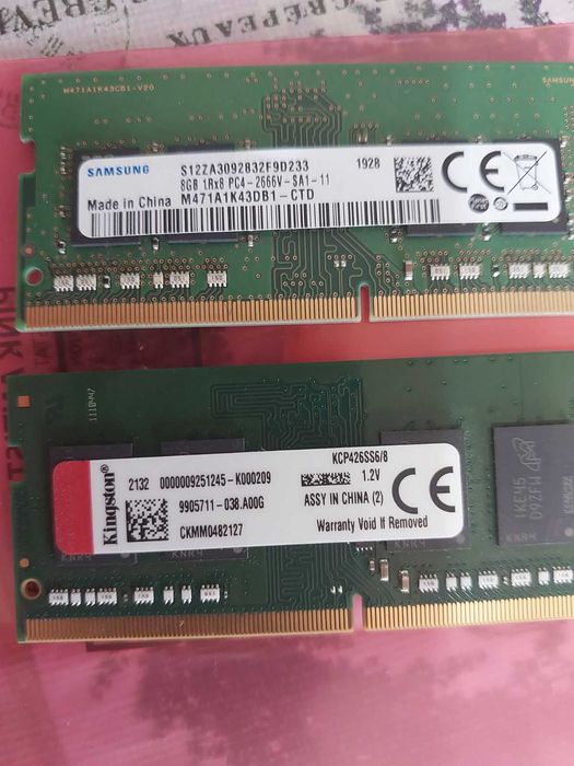 16GB DDR4 - Hynix, Samsung, Kingston, Micron (SODIMM - за лаптоп)