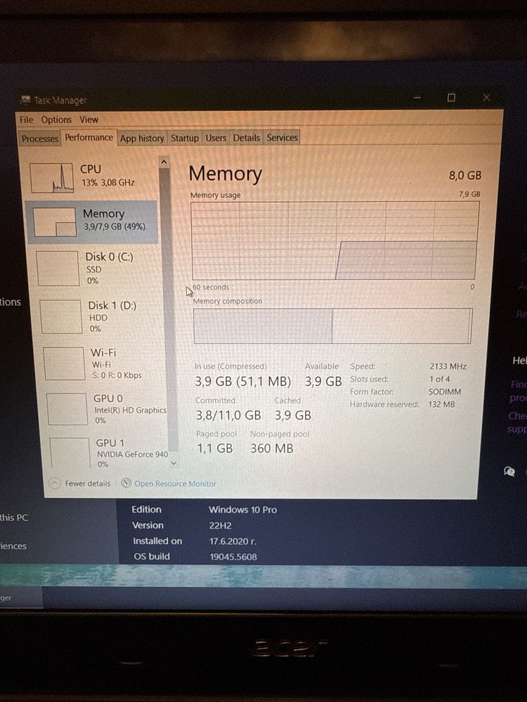Acer Aspire/Добро състояние/