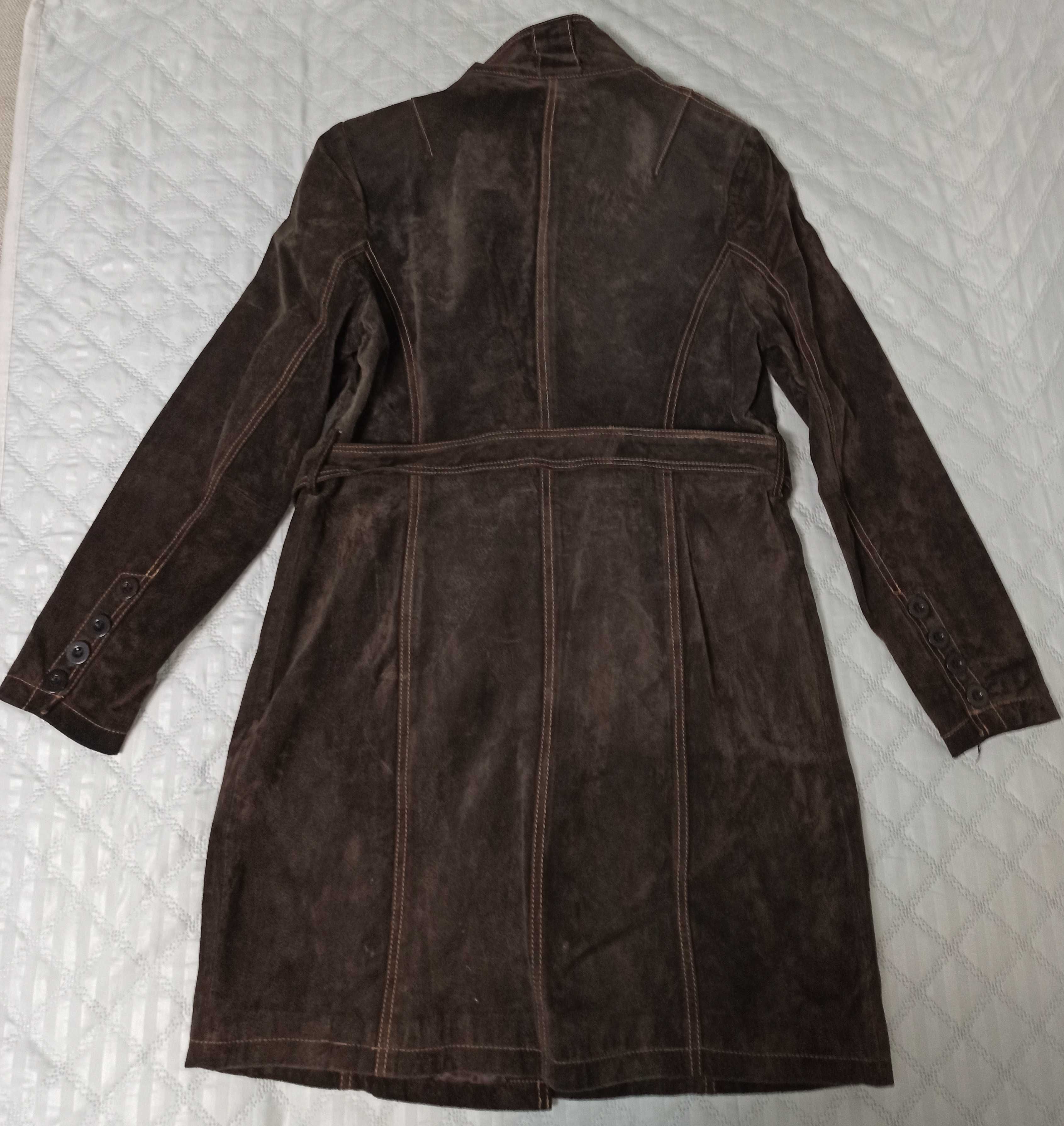 Trench/ trenci/ palton de femei din  piele naturala