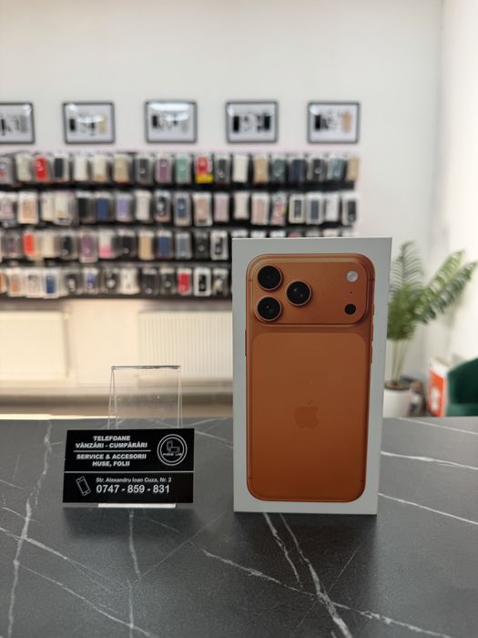iPhone 17 Pro Max - Orange - 256Gb & 1Tb - NOU - 2 Ani Garantie!