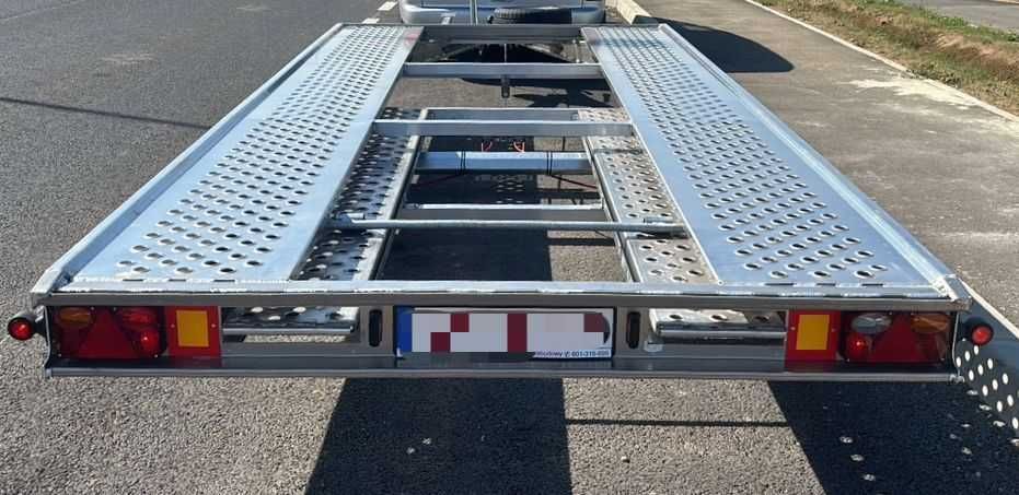 Trailer Aluminiu Gala 4.5m Rampe 2.5m aluminiu FULL Ianuarie 2025