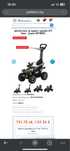 Детска кола за бутане с родителски контрол ATV