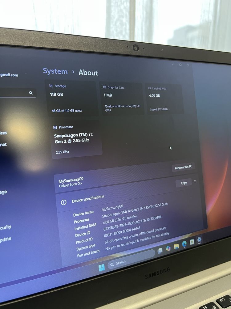 Galaxy Book Go 5G 14”