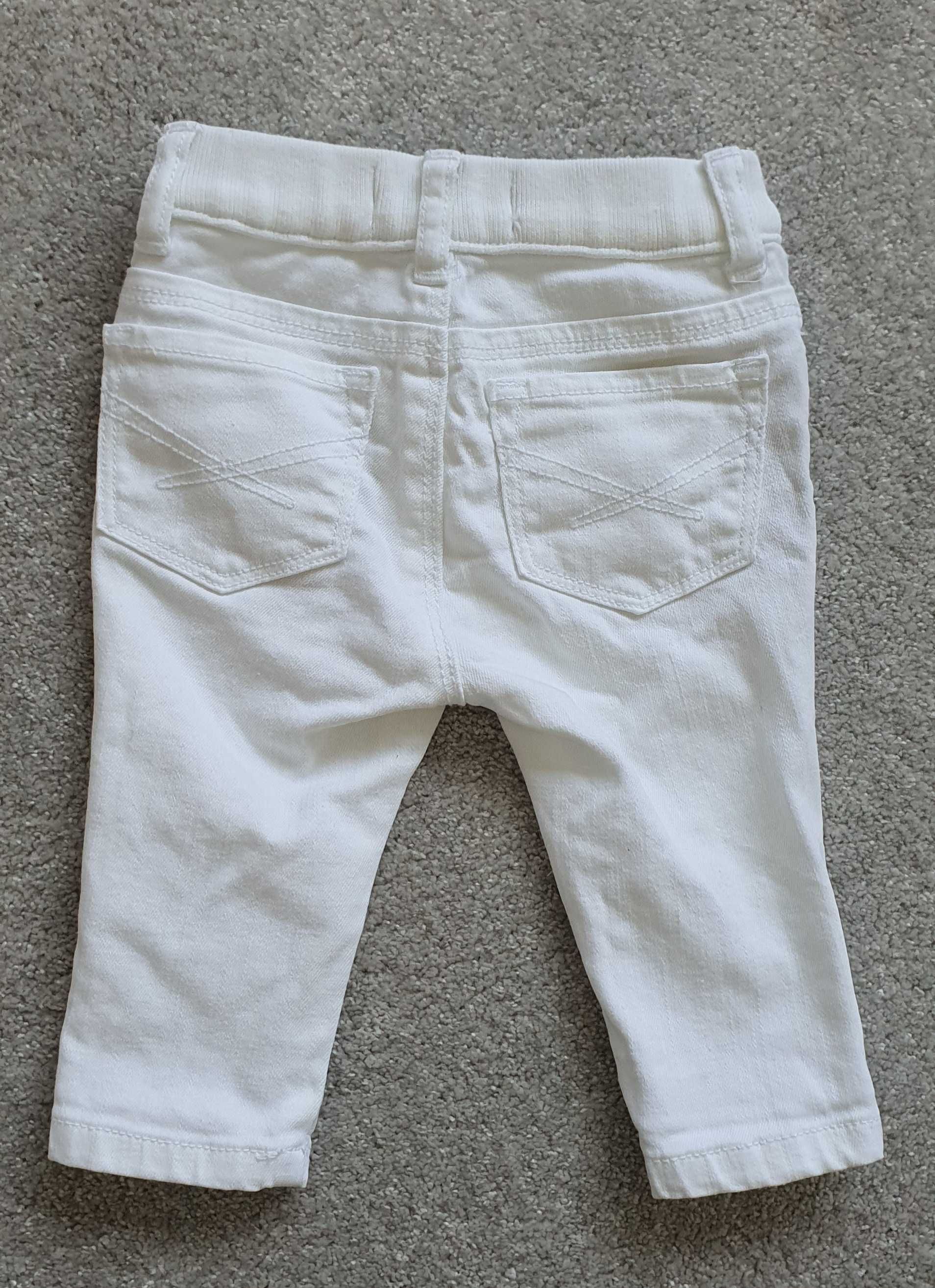 Pantaloni lungi albi GAP, pt fetite, 62-68 cm, noi fara eticheta