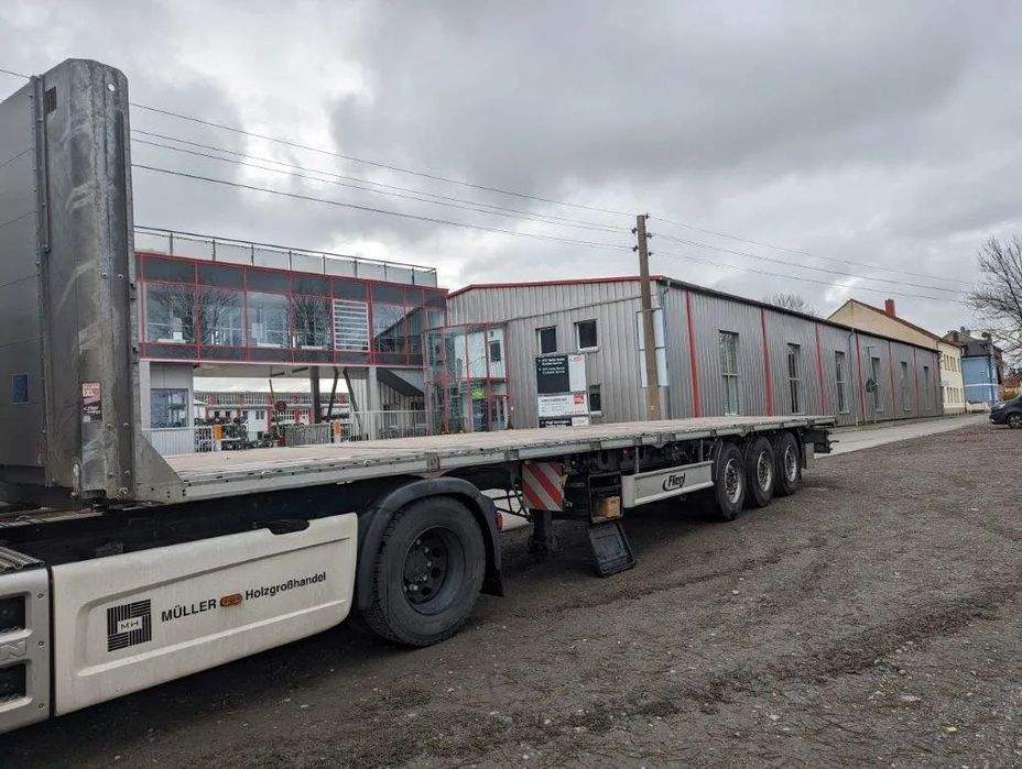 Fliegl SDS 390 Semiremorca trailer platforma Fliegl SDS transport agabaritic