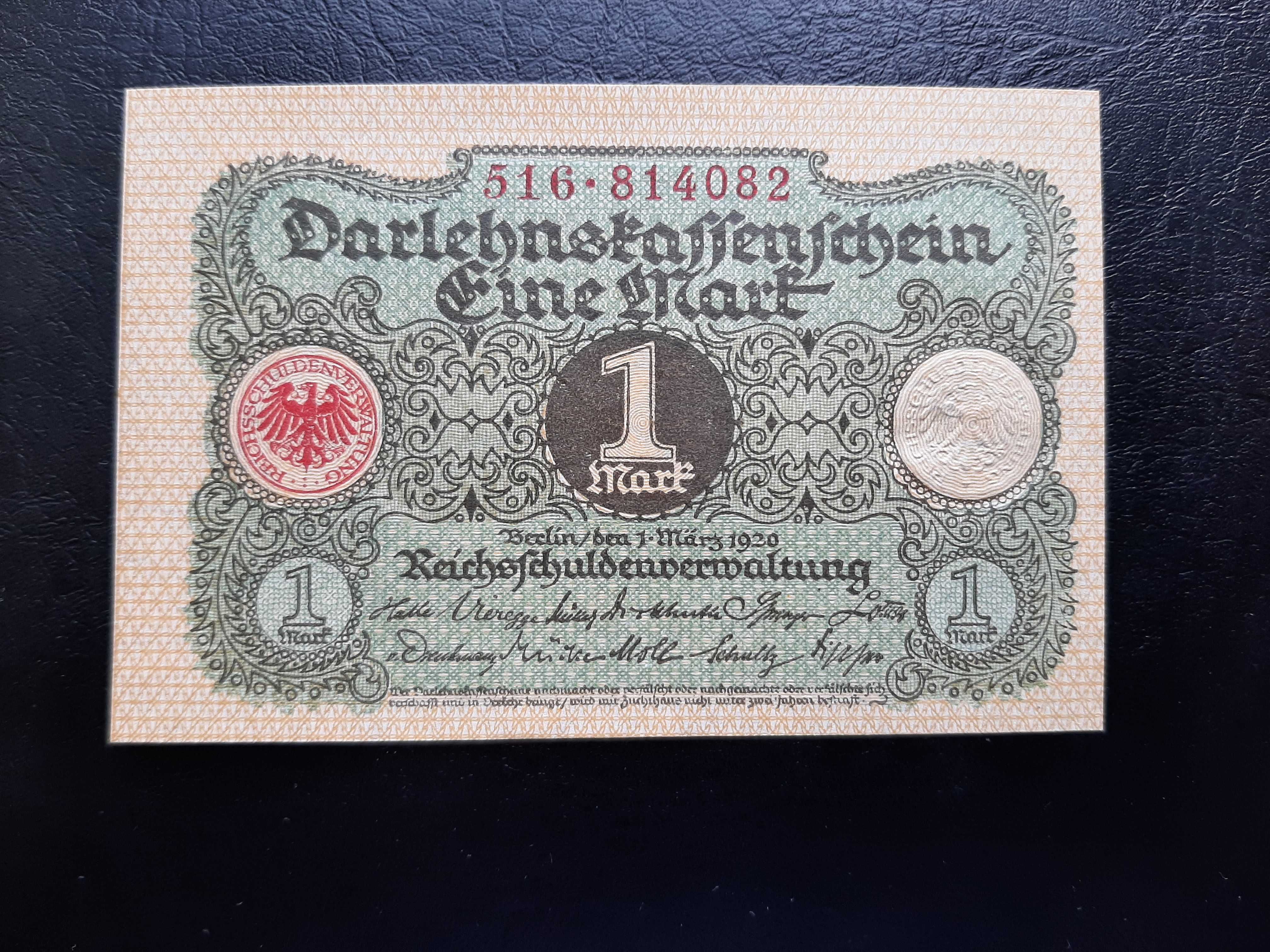 Банкнота от 1 марка 1922 Германия