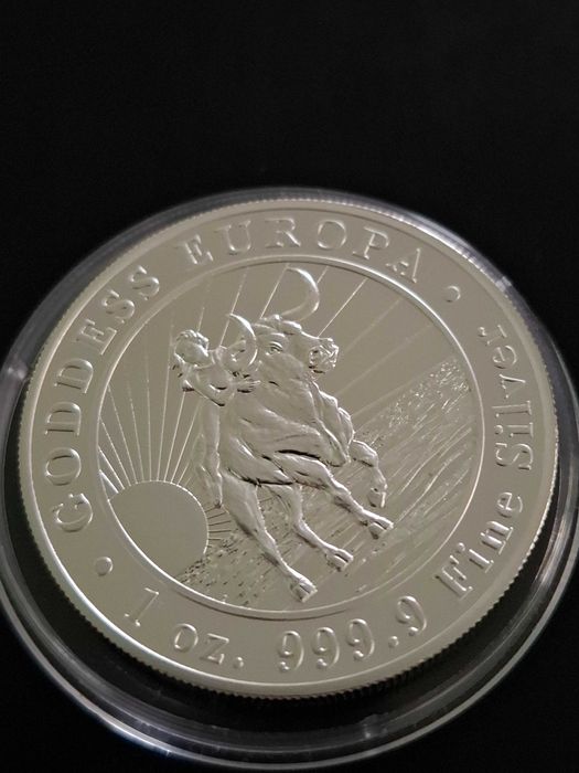 Сребърна монета 1 oz. Богинята Европа