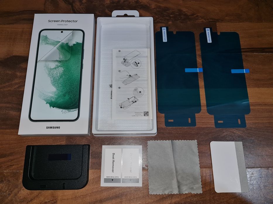 Folie silicon full cover originala Samsung S22+ S23 Plus S24+ 2 bucati