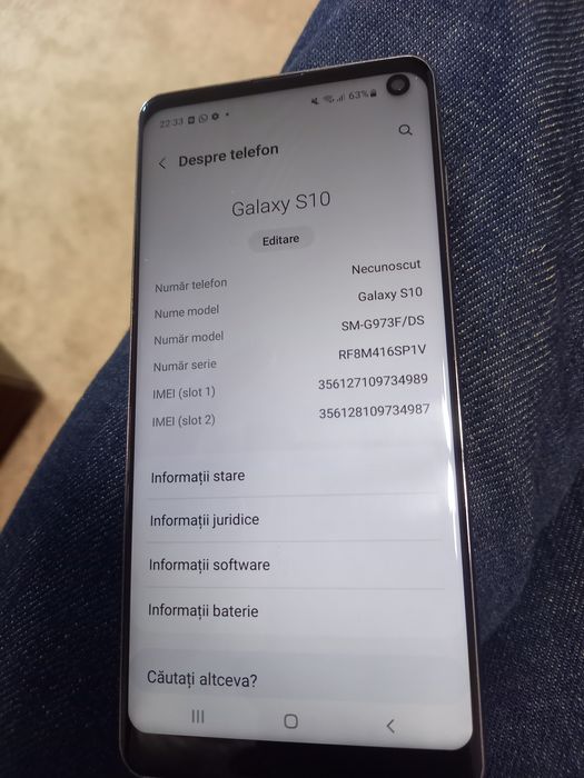 Telefon Samsung S10 impecabil
