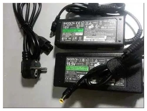 Зарядка, блок питания на ноутбук Sony Vaio и шнур питания