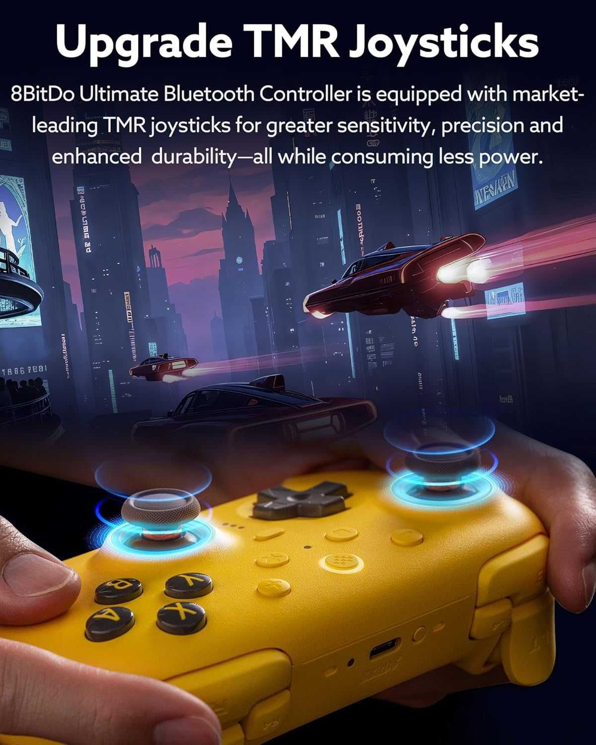 8Bitdo Ultimate 2 Bluetooth контролер (актуализация на TMR джойстик)