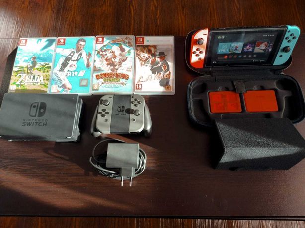 Nintendo Switch impreuna cu jocuri si accesorii