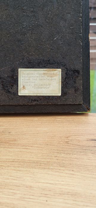 Tablou corabie cupru