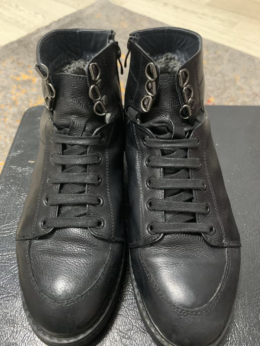 Зимнии ботинки из чистой кожи