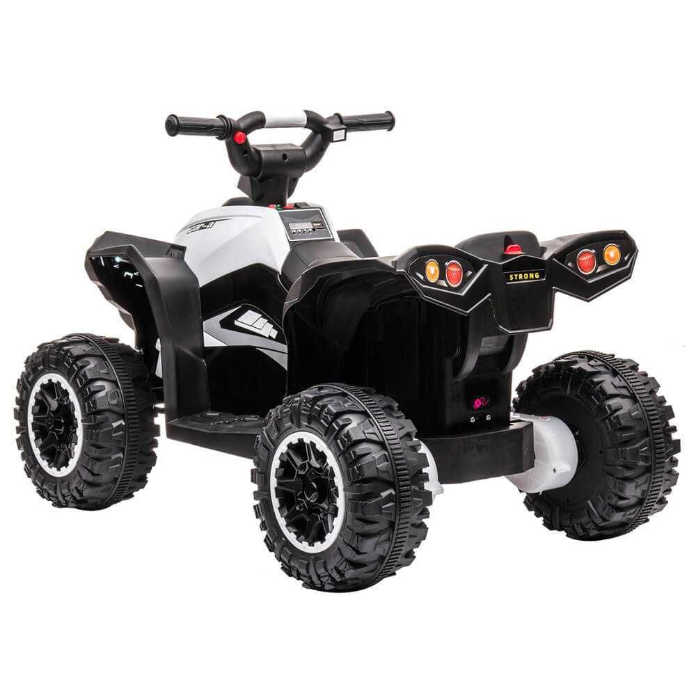 ATV electric pentru copii 2-5 ani HL-578, Roti Moi, Mp3 Player #Alb