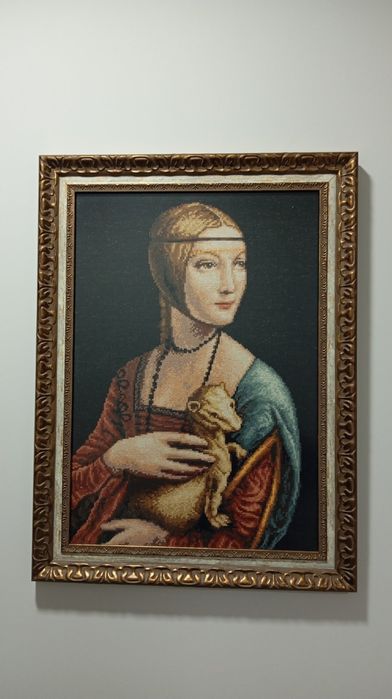 Гоблен "Дамата с хермелина" - току що рамкиран!