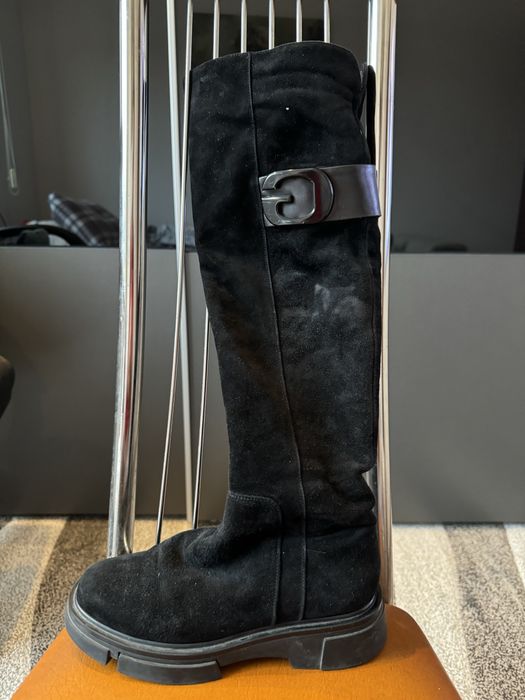 Cizme EPICA negre, 254919, din piele intoarsa