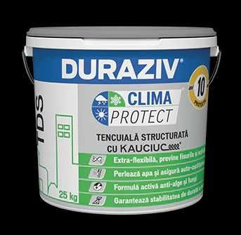 DURAZIV Clima Protect cu Kauciuc Tencuiala Decorativa Structurata