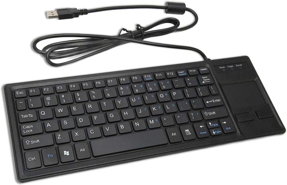 Клавиатура LICAEVEY K 800 с тъчпад, USB кабелна с вграден USB хъб