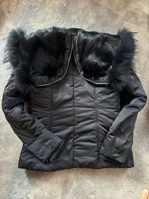 Зимно яке с естествена кожа