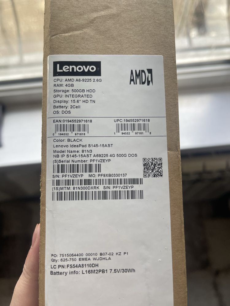 Lenova amd A6 500Gb HHD