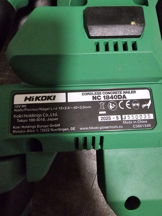 Pistol Cuie Hikoki Nc 1840Da Brushless 2025 nou corp baterie