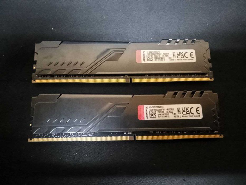 Оперативная память  ОЗУ Kingston Fury Beast DDR4 (8x2) 16GB 3200Mhz