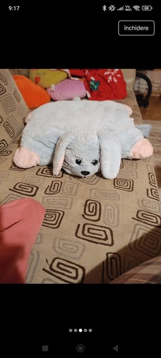 Perna decorativa Iepure si unicorn pufoasa