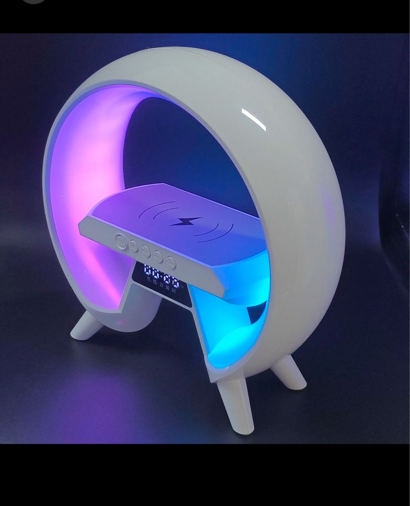 Lampa smart LED rgb functie de incarcare wireless