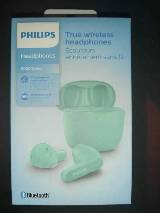 Слушалки Philips TAT2206GR/00, безжични, Bluetooth /зелени/