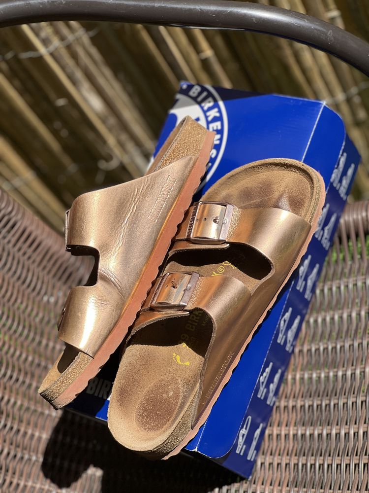 Birkenstock Arizona Rosegold & Silver, EU 39/38