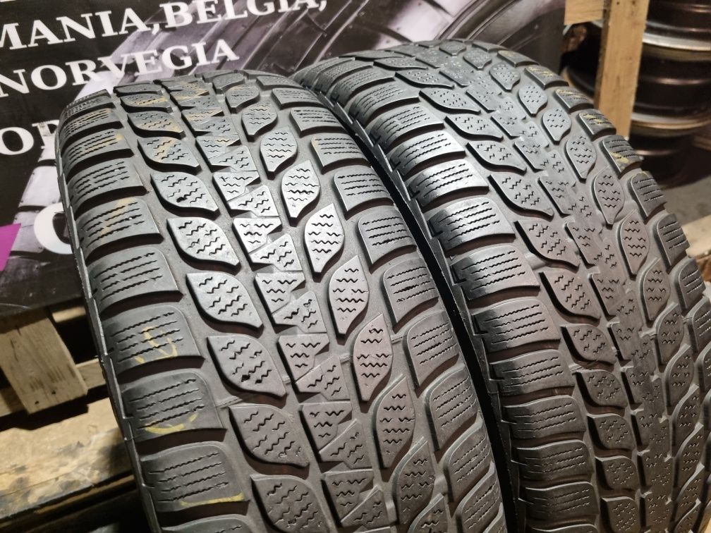 2 Anvelope Bridgestone 195.60.16 m+s iarnă 5,5 mm profil