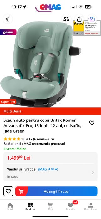 Scaun auto_Britax ADVANSAFIX PRO
