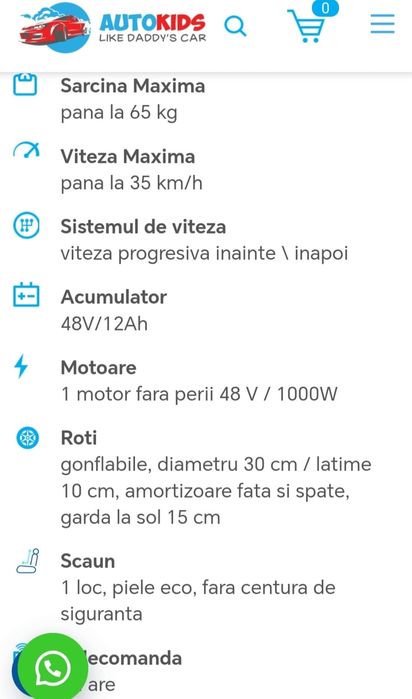 ATV electric copii