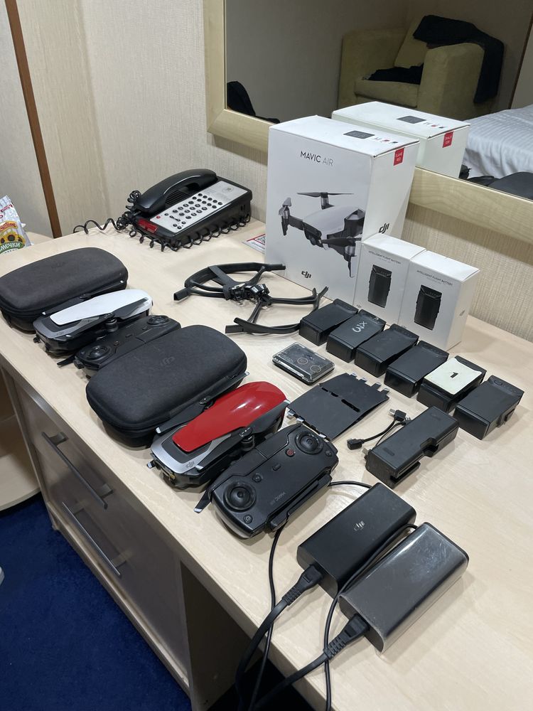 DJI MAVIC AIR / квадрокоптер два комплекта дрон вместе