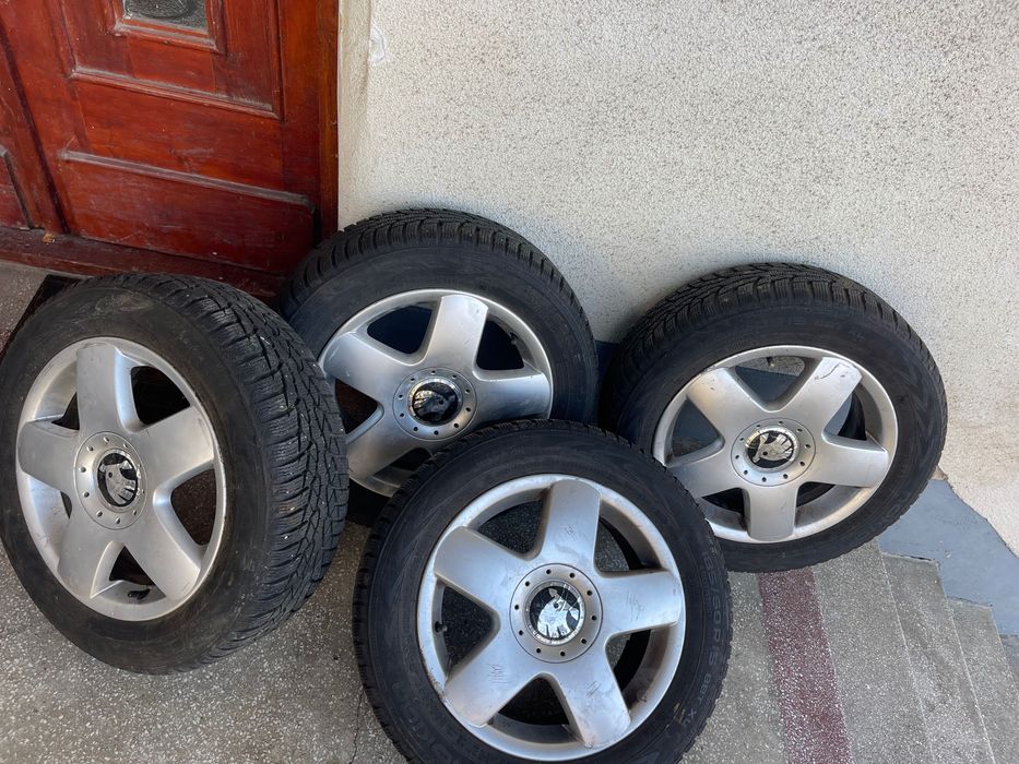 Jante Skoda aluminiu + anvelope M/S 185/60r15