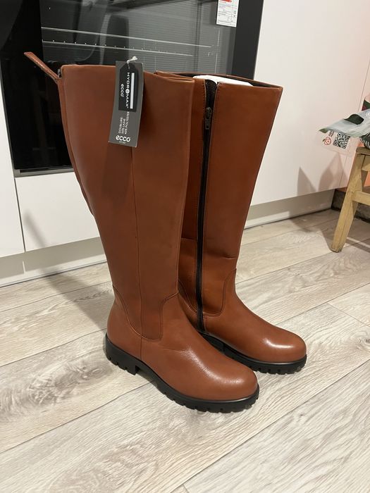 Ecco сапоги новые 39р натуральная кожа