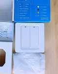 Întrerupător inteligent wireless comandă vocală 2 switch-uri /2 becuri